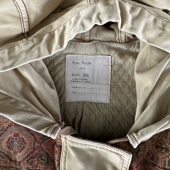 FREE PEOPLE Crafted Cloth Tapestry Jacket in XS! - Picture 8 of 8